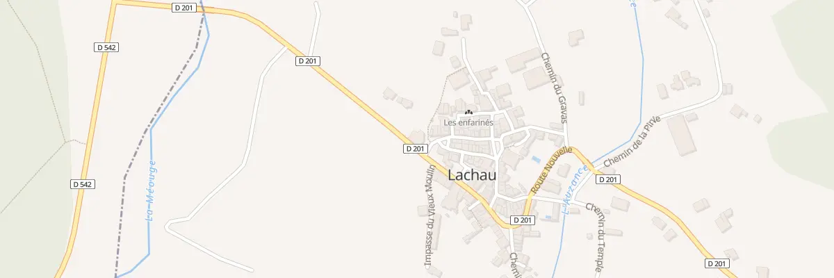 Plan du 2 Mte des Tilleuls à Lachau