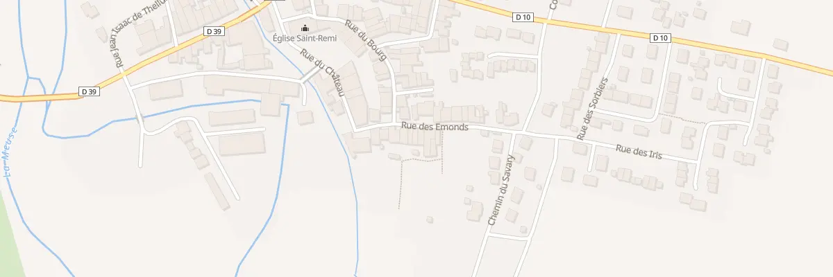 Plan du 12 Rue des Emonds à Sorcy-Saint-Martin
