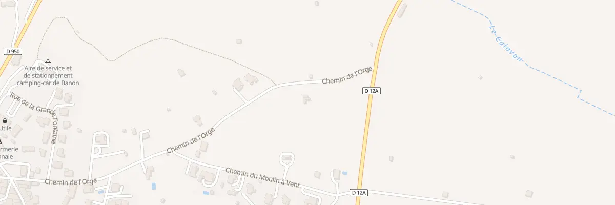 Plan du 518 Che de l’Orge à Banon