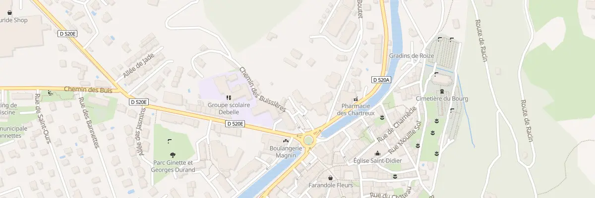 Plan du 1 Rue du Boutet à Voreppe