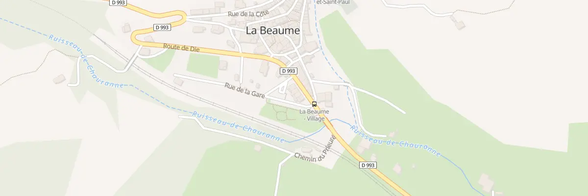Plan du 38 Av de la Gare à La Beaume