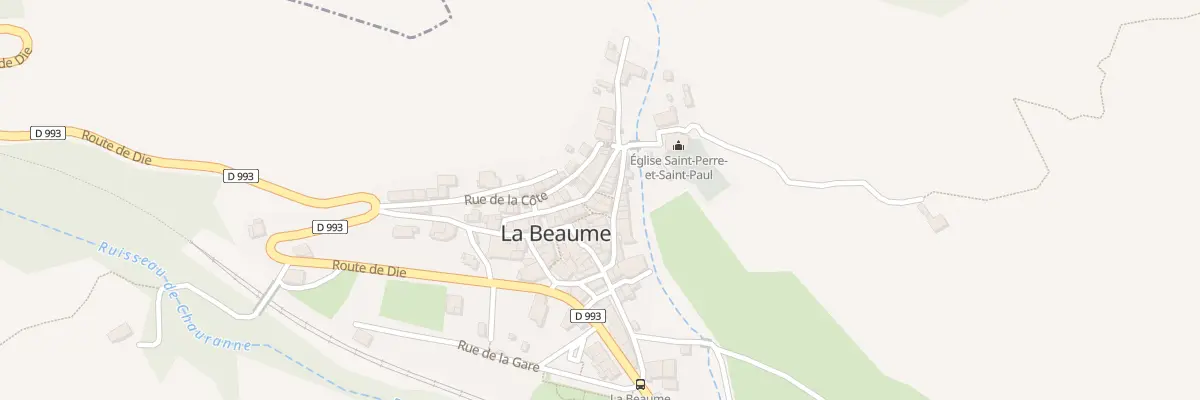 Plan du 5152 Le Village à La Beaume