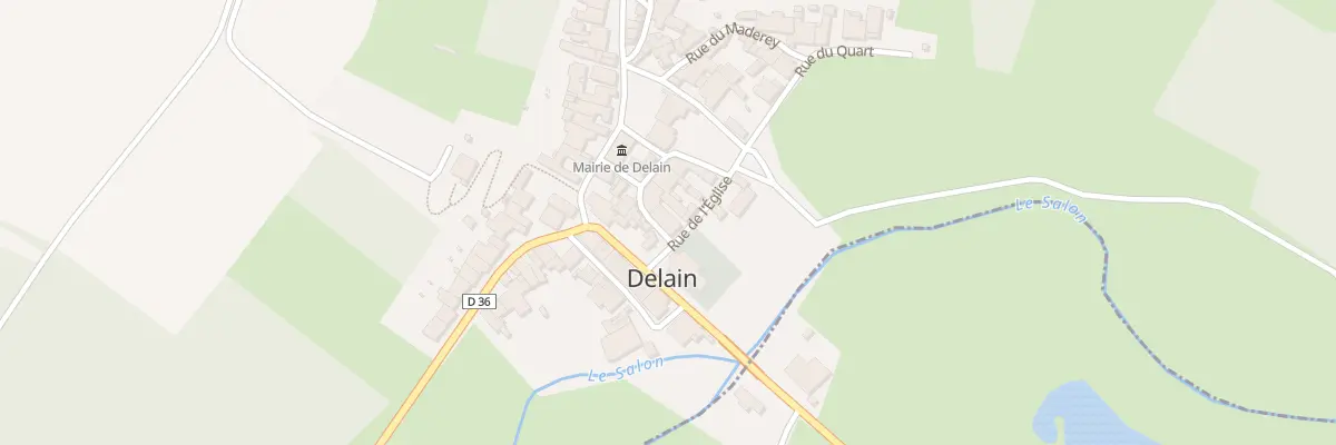 Plan du 1 Rle de la Cure à Delain