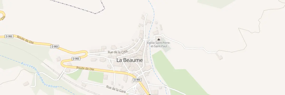 Plan du 97 Rue Grande à La Beaume