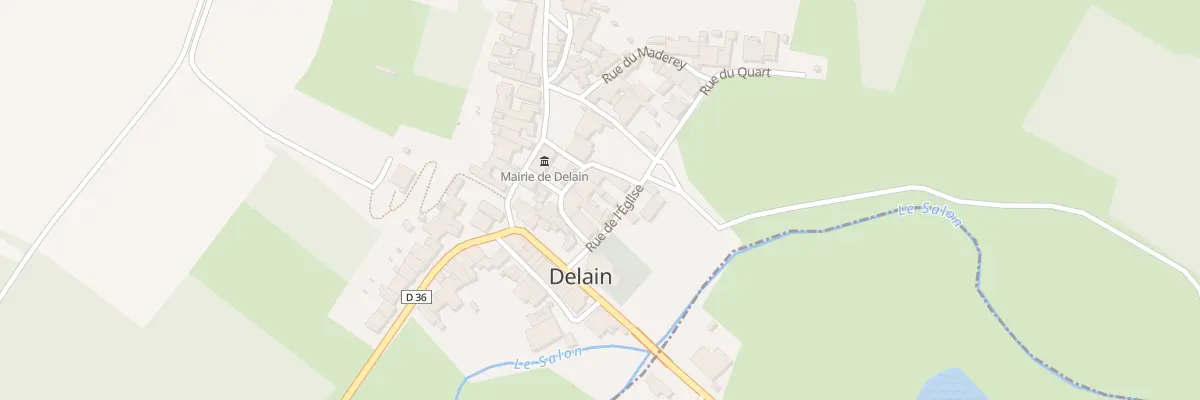 Plan du 2 Rue de l’Eglise à Delain