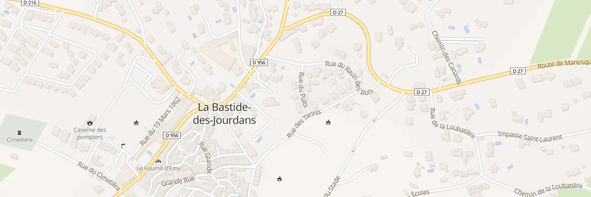 Plan du 16 Rue du Ravin du Bois à La Bastide-des-Jourdans