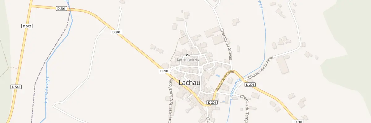 Plan du 13 Pl du Rousson à Lachau