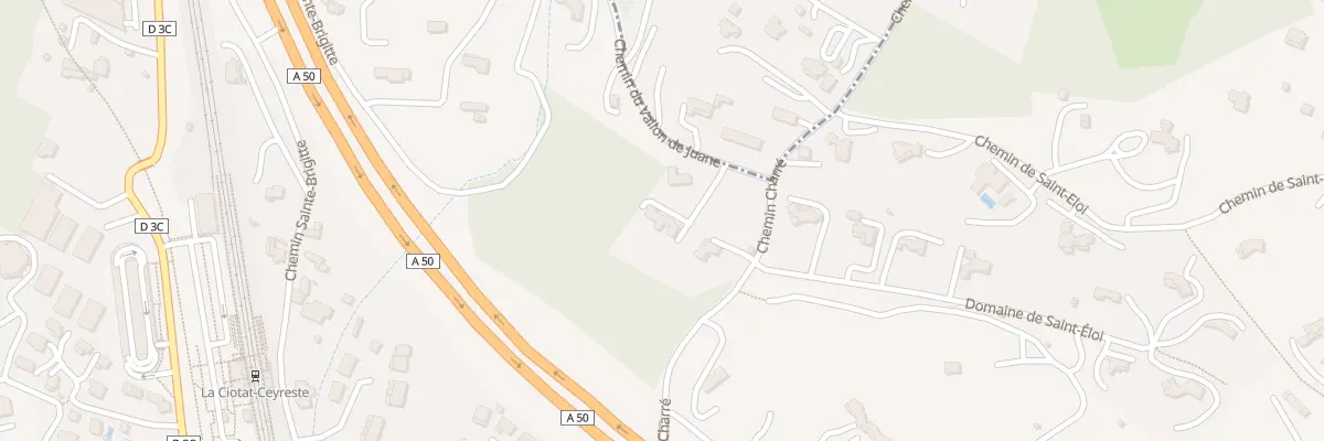 Plan du 486 Che du Vallon de Juane à La Ciotat