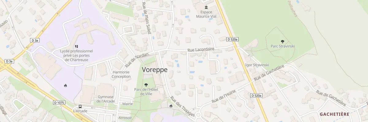 Plan du 133 Rue Lacordaire à Voreppe