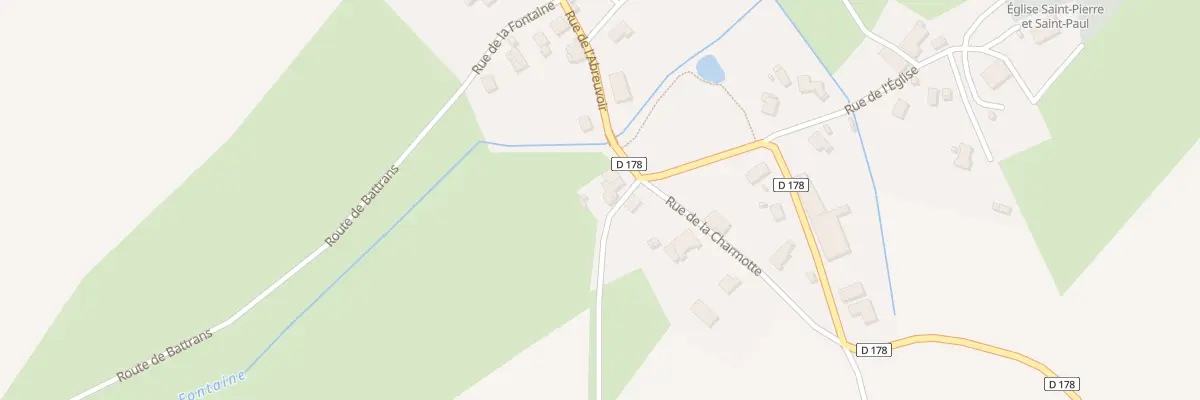 Plan du 156 Rue de l’Abreuvoir à Battrans