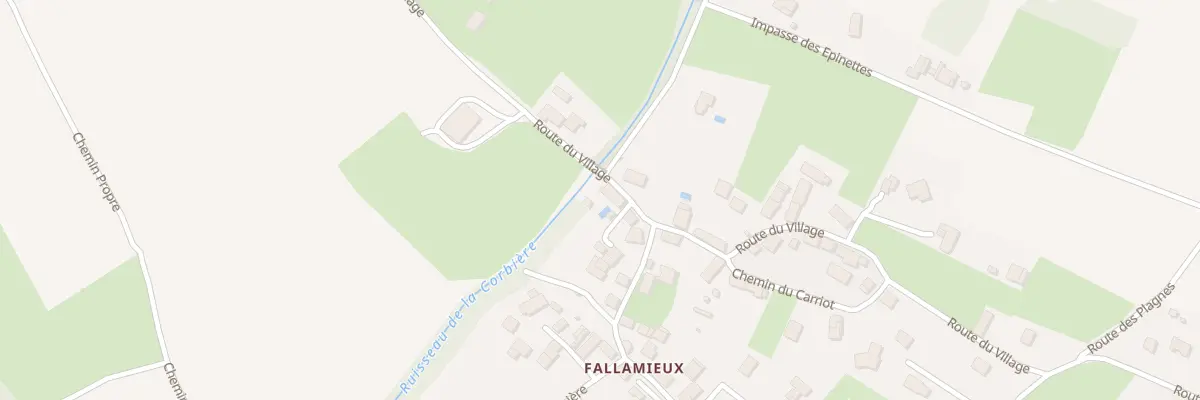 Plan du 2230 Rte du Village à Pressins