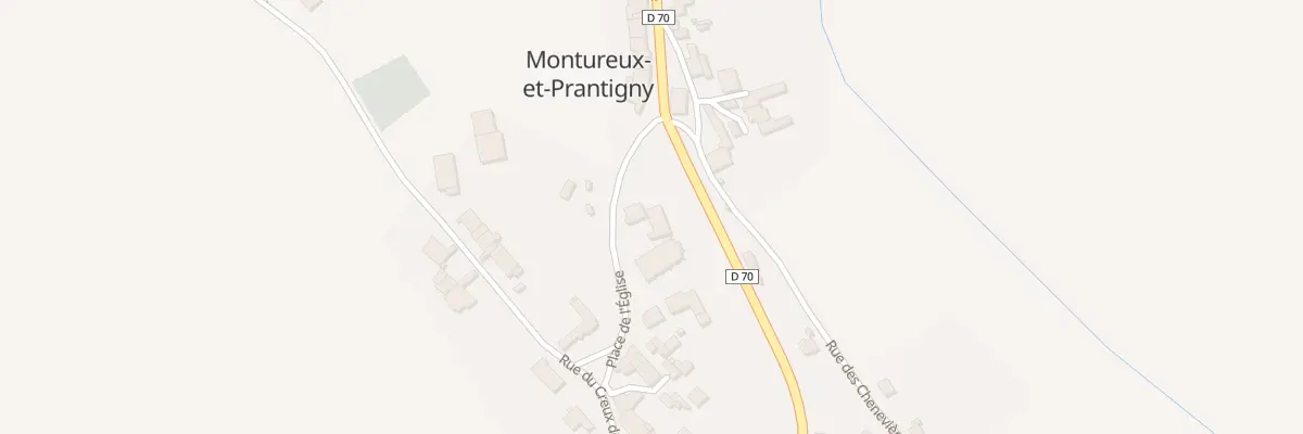 Plan du 2 Pl de l’Eglise à Montureux-et-Prantigny