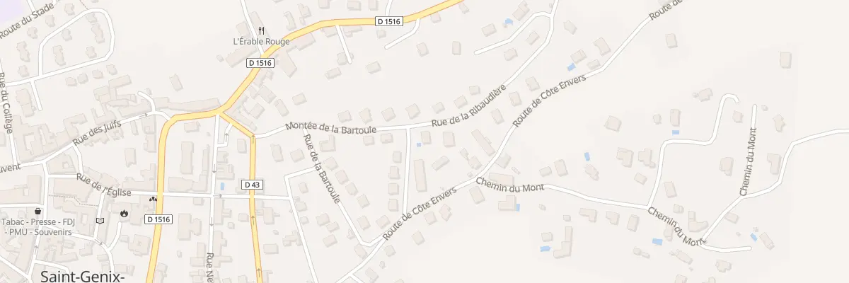 Plan du 26 Rue de la ribaudière à Saint-Genix-les-Villages