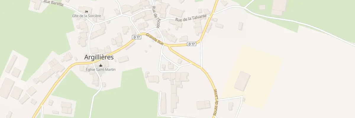 Plan du 2 Rte de Larret à Argillières