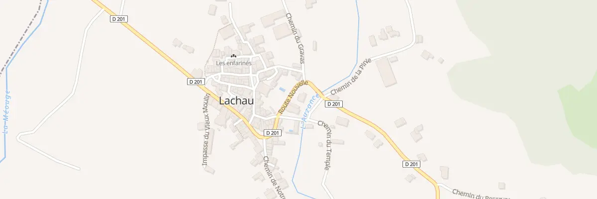 Plan du 5155 Le Village à Lachau
