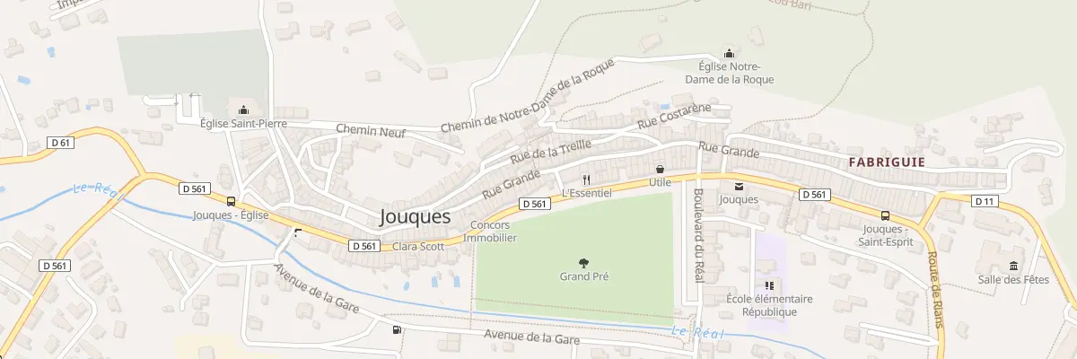 Plan du 84 Rue Grande à Jouques