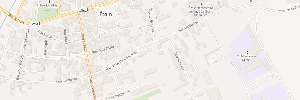 Plan du 22 Rue du Docteur Munier à Étain