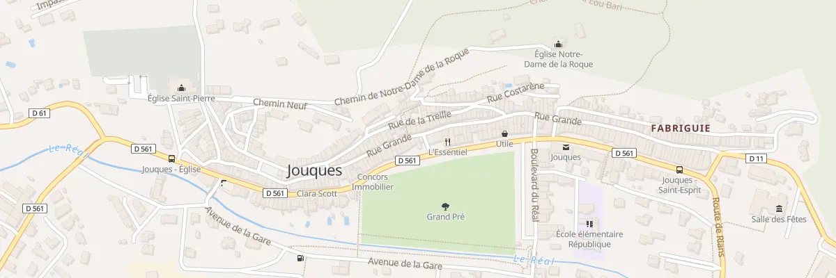 Plan du 88 Rue Grande à Jouques