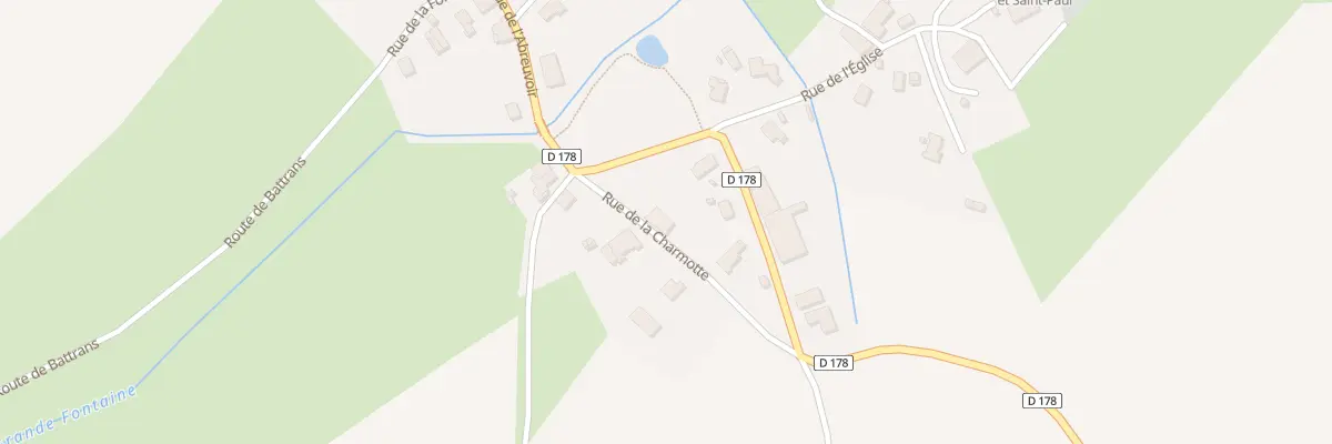 Plan du 75 Rue de la Charmotte à Battrans