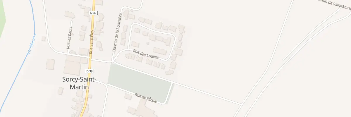 Plan du 25 Rue des Louves à Sorcy-Saint-Martin