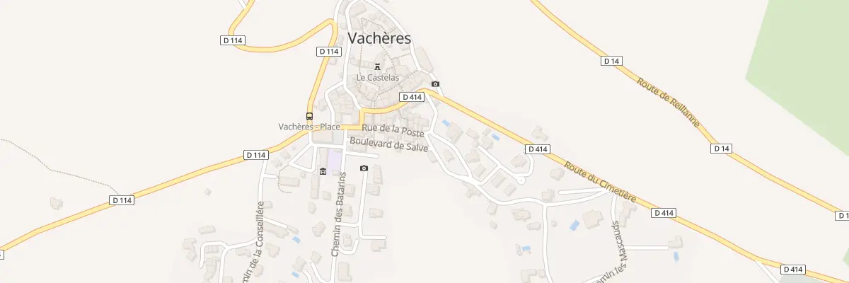 Plan du 88 Rue de l’Ancienne Poste à Vachères