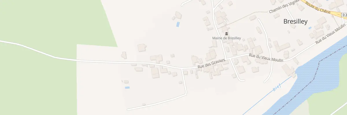 Plan du 8B Rue des Graviers à Bresilley