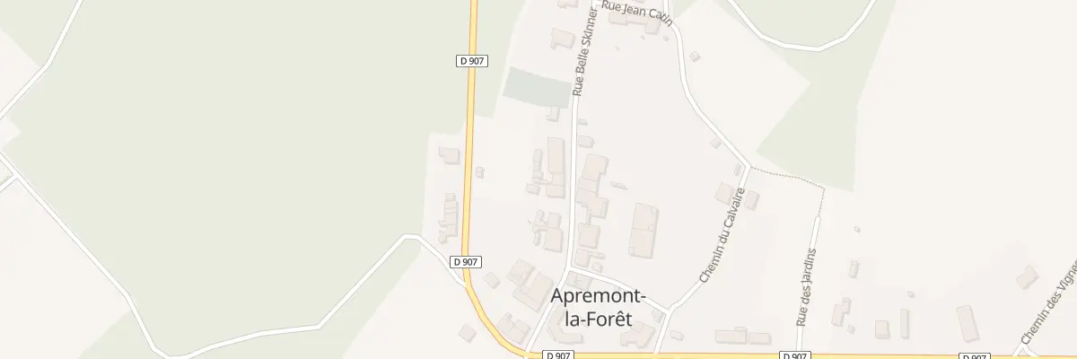 Plan du 11 Rue Belle Skinner à Apremont-la-Forêt