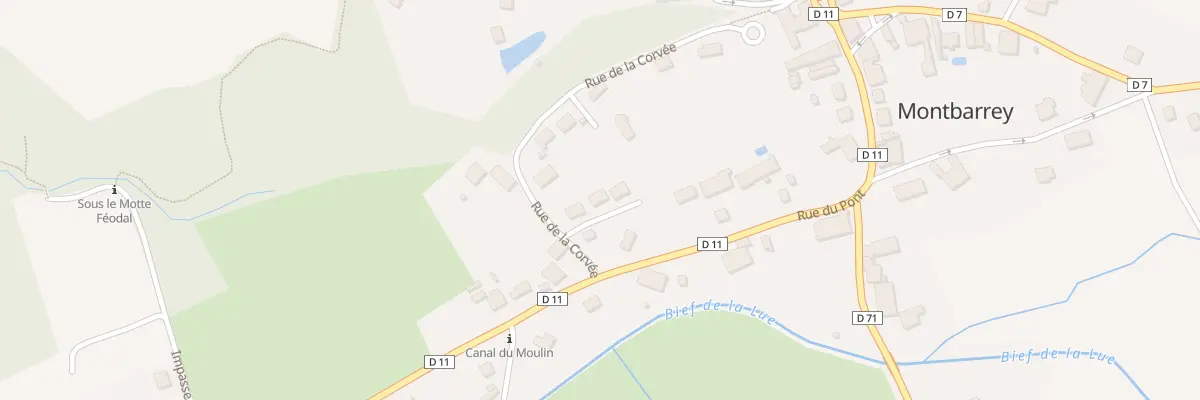 Plan du 3 Rue d’Alsace à Montbarrey