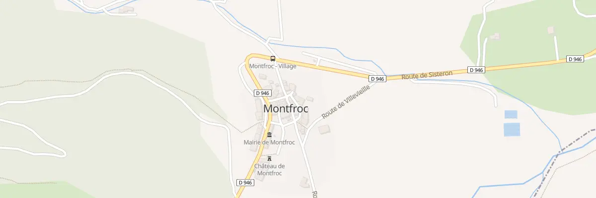 Plan du 5058 La Begue à Montfroc