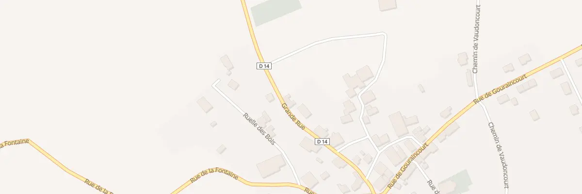 Plan du 1 Gr Grande Rue à Senon