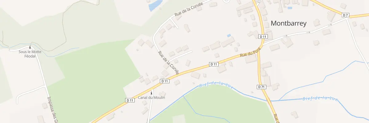 Plan du 2B Rue de la Corvée à Montbarrey