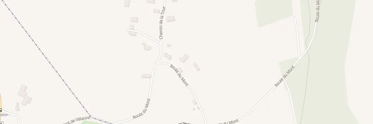 Plan du 1380 Rte du Mont à Velanne