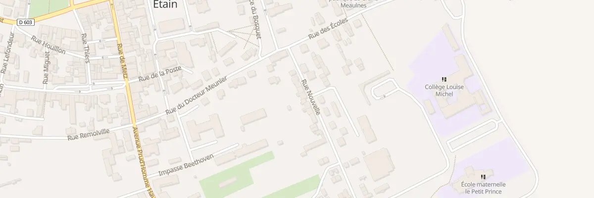 Plan du 12 Rue Nouvelle à Étain