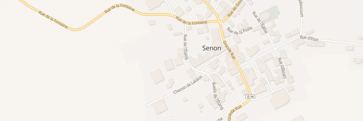 Plan du 1 Rue de l’Etang à Senon