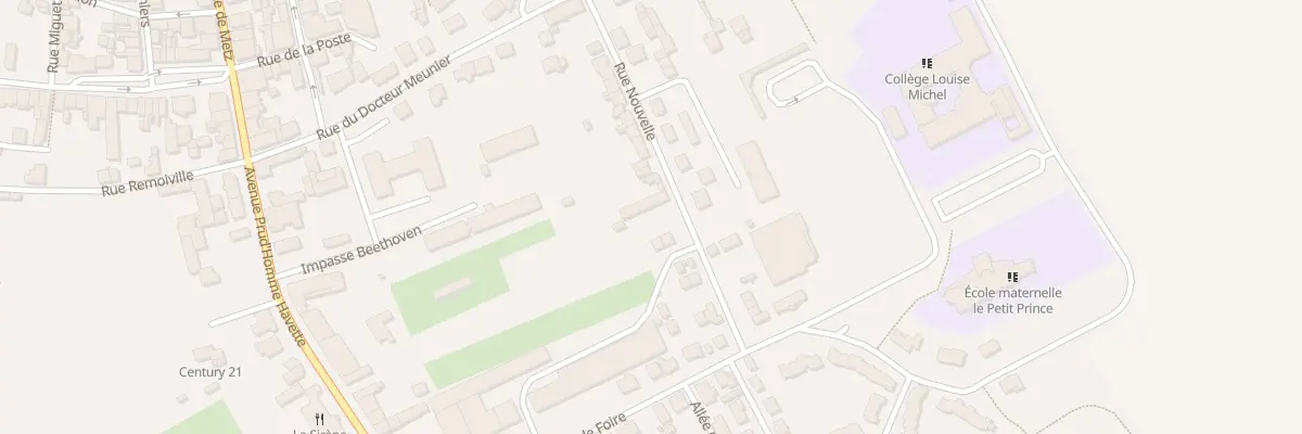 Plan du 28 Rue Nouvelle à Étain