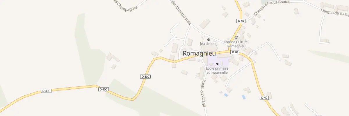 Plan du 4 Rte de Malatrait à Romagnieu