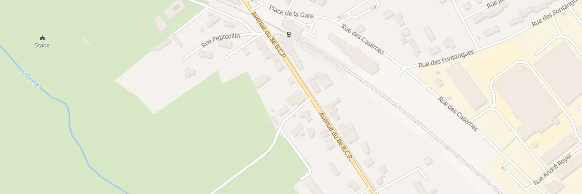 Plan du 16 Av du 8 Eme Bcp à Étain