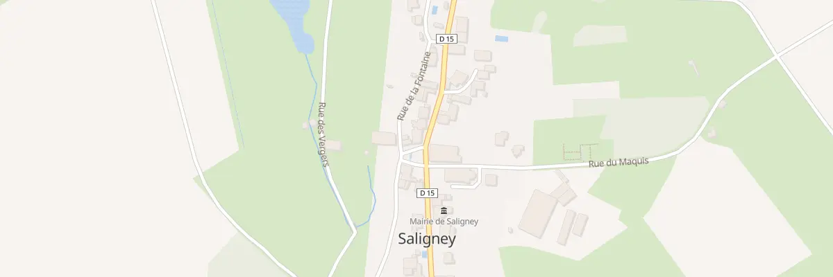 Plan du 14 Rue Principale à Saligney