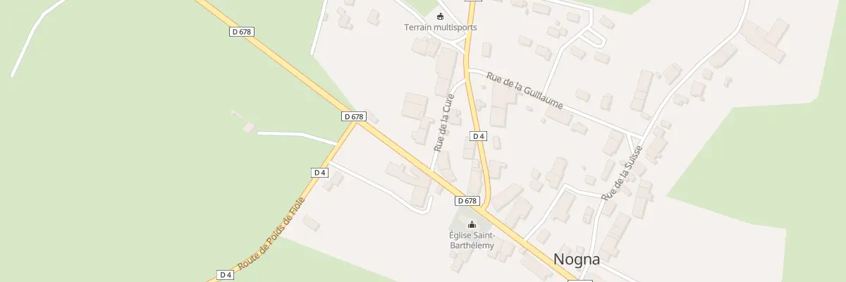 Plan du 1 Rue de la Cure à Nogna