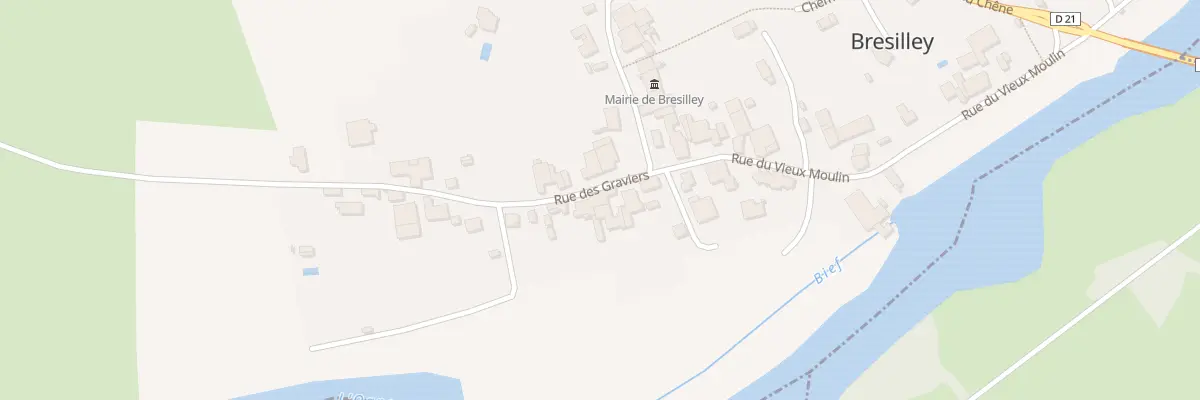 Plan du 7 Rue des Graviers à Bresilley