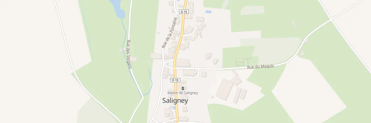 Plan du 11 Rue Principale à Saligney