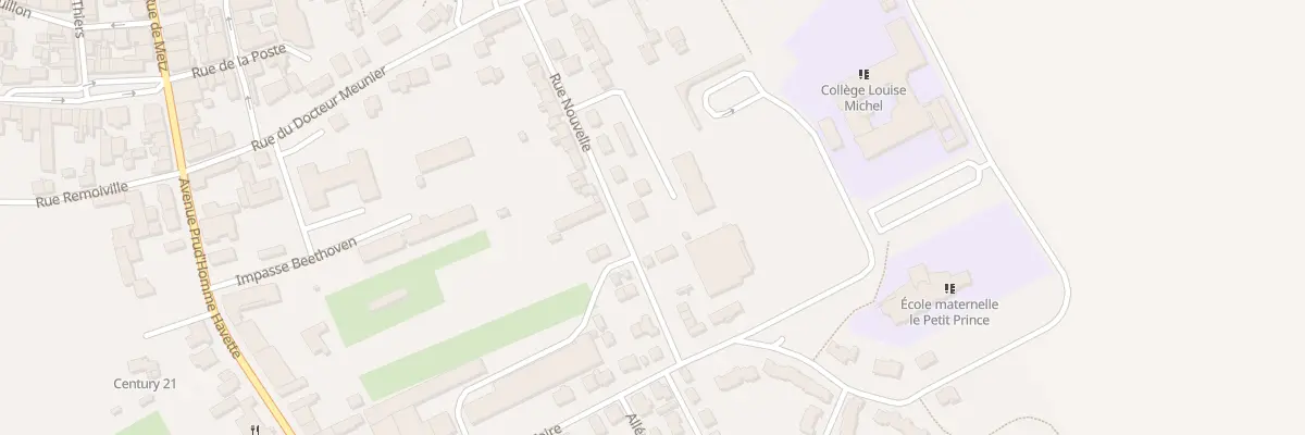 Plan du 15 Rue Nouvelle à Étain