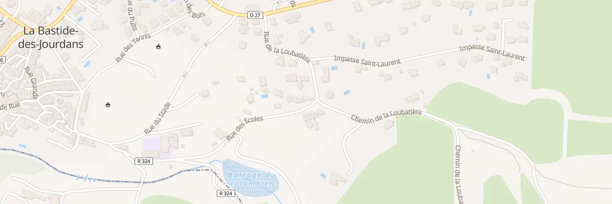 Plan du 13 Rue des Ecoles à La Bastide-des-Jourdans