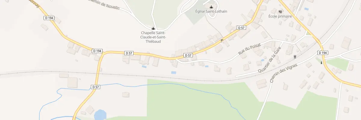 Plan du 89 Rte du Revermont à Saint-Lothain