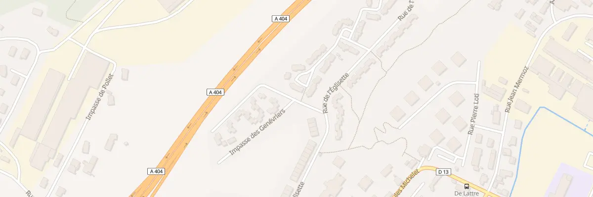 Plan du 6 All de l’Eglisette à Oyonnax