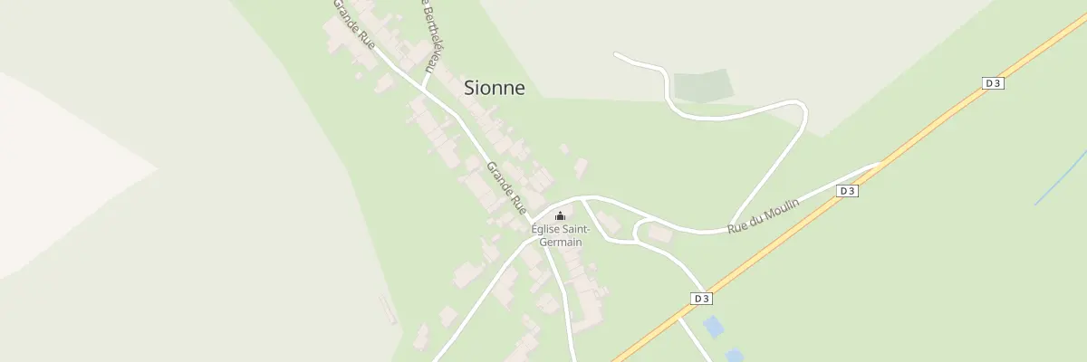 Plan du 3 Rue du Moulin à Sionne