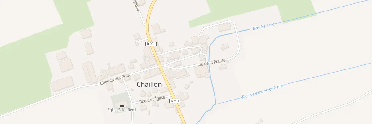 Plan du 1 Rue de la Prairie à Chaillon