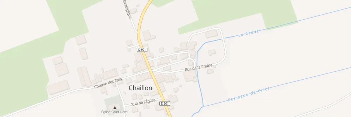 Plan du 1 Rue du Moulin à Chaillon