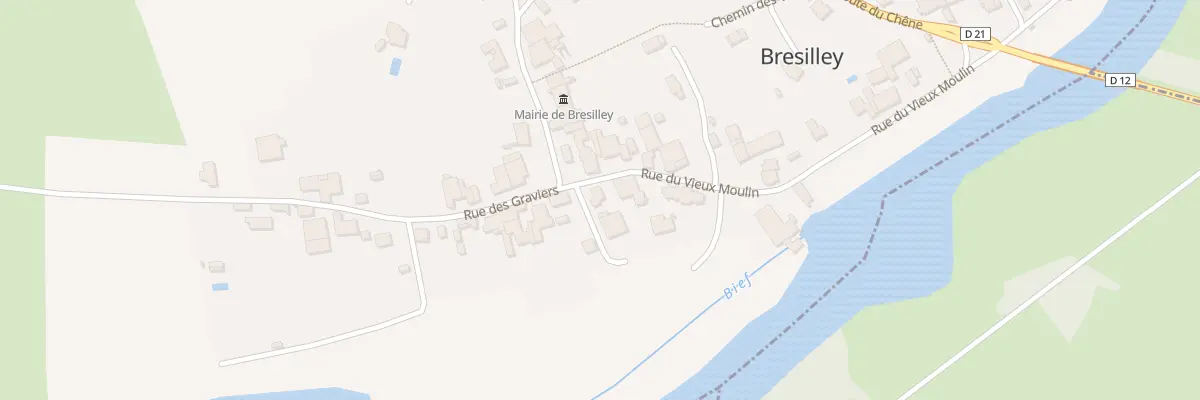 Plan du 1A Rue du Vieux Moulin à Bresilley