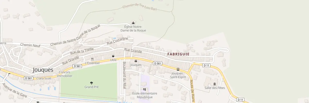 Plan du 5836 Rue Grande à Jouques